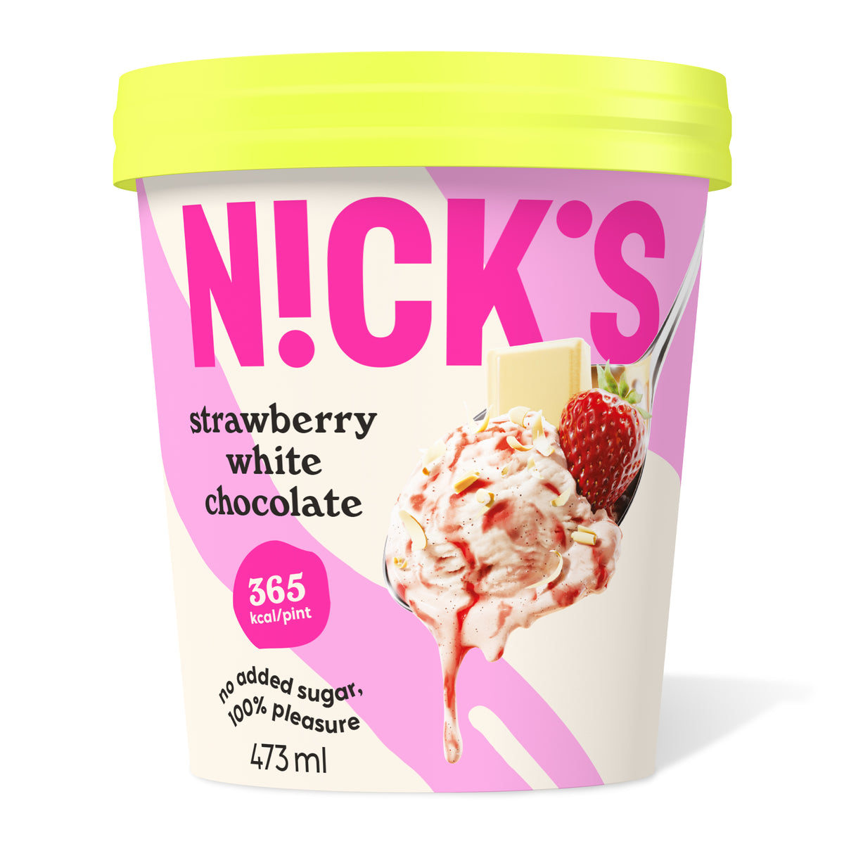 Strawberry White Chocolate|Eis ohne Zuckerzusatz – NICK'S EU Strawberry White Chocolate|Eis ohne Zuckerzusatz – NICK'S EU