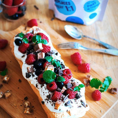 Angel cake with no added sugar.