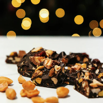 Healthy Rocky Road with no added sugar.