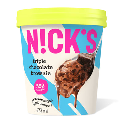 Dreifacher Schokoladen-Brownie