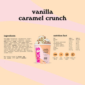 Vanilleeis Karamell-Crunch