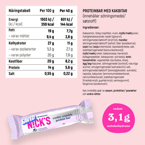 Proteinriegel Cookie Crumble - Saved by Motatos 15 x 40g